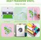 42 Pack Iron on Vinyl HTV Vinyl Sheets 30 Assorted Colors with 2 Teflon Sheets-12" x 10"